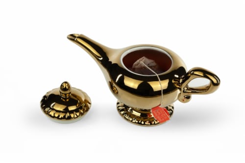 Disney Aladdin Genie Lamp 32oz Ceramic Teapot Perspective: front