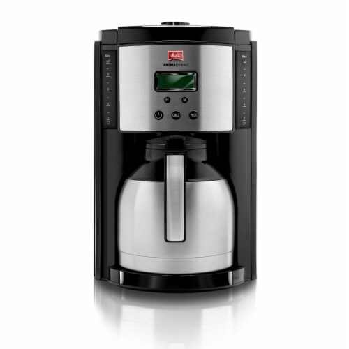Melitta Aroma Enhance Coffee Maker with Thermal Carafe - Black Perspective: front