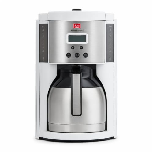 Melitta Drip Coffee Maker with Thermal Carafe - White, 10 c - Pay Less  Super Markets