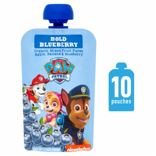 Paw Patrol Bold Blueberry Mixed Fruit Puree, 10 ct / 3.5 oz - Kroger