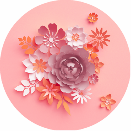 PopSockets Swappable PopGrip - Paper Posies Perspective: front