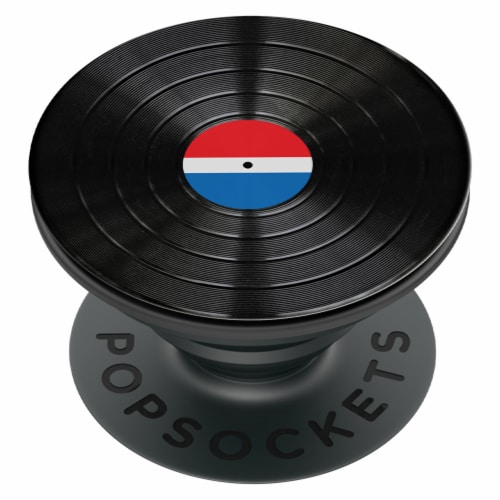 PopSockets - PopGrip Luxe - Backspin Aluminum 45 RPM Perspective: front