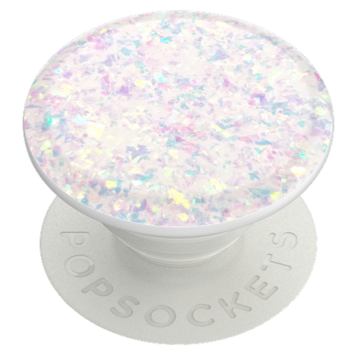 Popsockets - Popgrip Premium - Iridescent Confetti White Perspective: front
