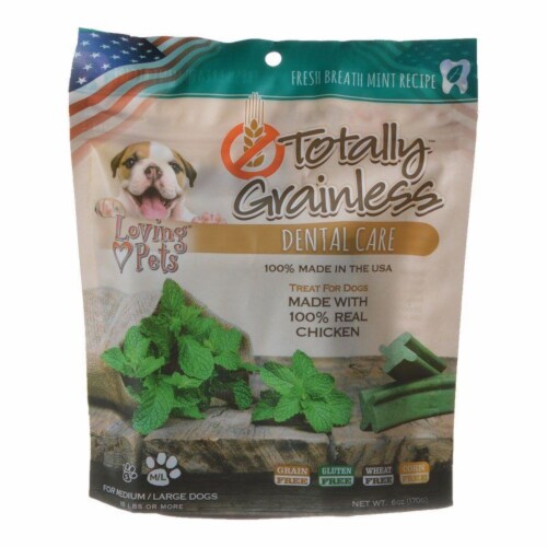 Loving Pets Totally Grainless Grain Free Fresh Breath Mint Recipe Dental Care Dog Treats Loving Pets Totally Grainless Grain Free Fresh Breath Mint Recipe Dental Care Dog Treats