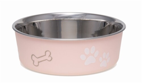 Loving Pets Bella Pink Large Bowl Perspective: front