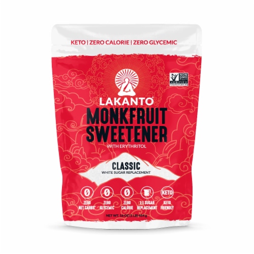 Lakanto Classic Monk Fruit Sweetener Perspective: front