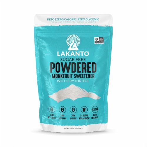 Lakanto Monk Fruit Classic Powdered Sweetener Perspective: front