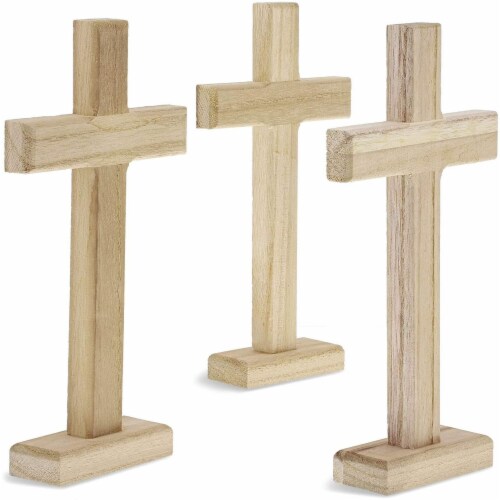 Wood Crosses for Crafts, Wooden Cross (8.7 in, 3-Pack), PACK - Kroger