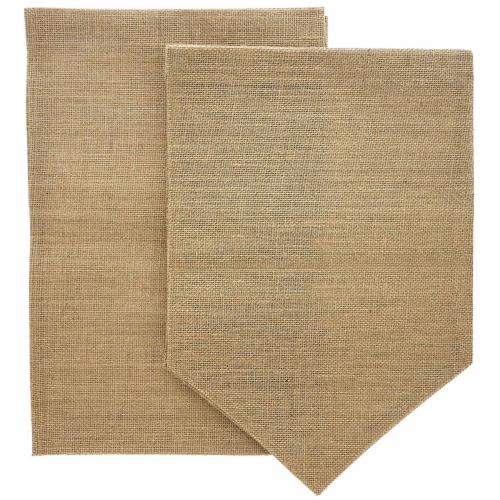 Juvale Blank Burlap Garden Flag (17.7 x 11.8 Inches, 6-Pack) Perspective: front