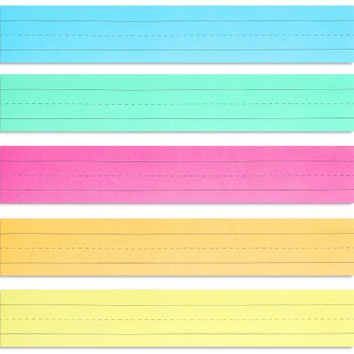 Dry Erase Sentence Strips, 24 x 3, Blue; Pink; Yellow, 30/Pack Dry Erase Sentence Strips, 24 x 3, Blue; Pink; Yellow, 30/Pack