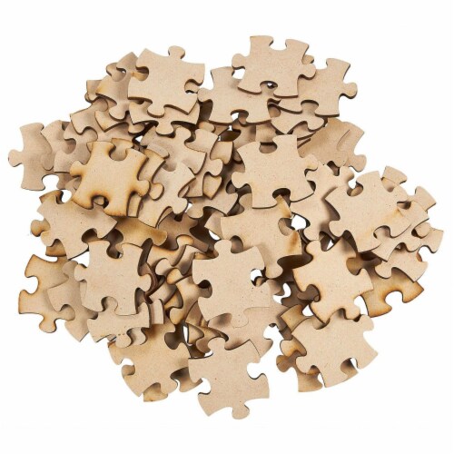 Blank Unfinished Wooden Jigsaw Puzzle (100 Pieces), Pack - City Market