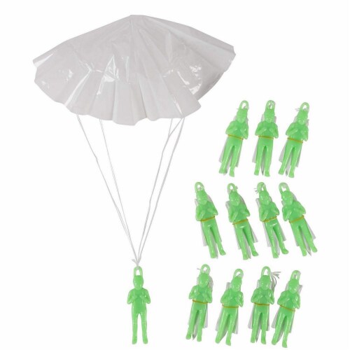 12 Pack Glow in The Dark Mini Military Parachute Army Men Toy Set