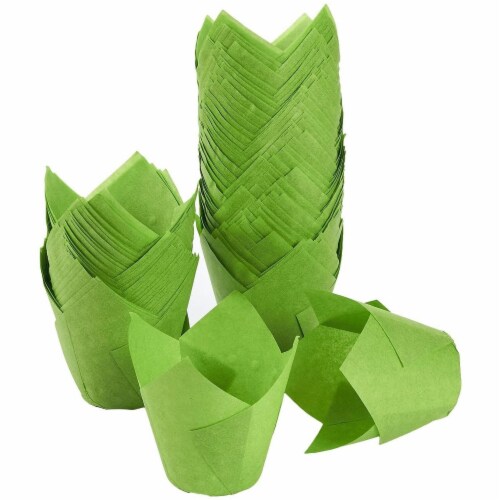 50pcs Cupcake Liners Green