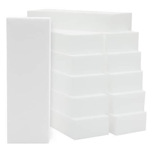 12 Pack Foam Rectangle Blocks for DIY Crafts, Polystyrene Boards, 12x4x2  Inches, PACK - Kroger