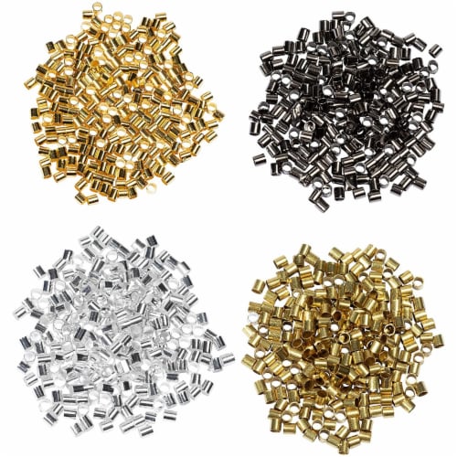 Crimping Beads for Jewelry Making, 2x2 mm Crimp Tube Spacers (1000 Pack),  PACK - Kroger