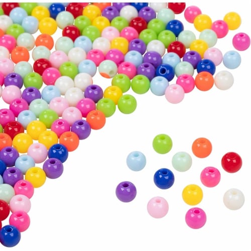 Bubble Beads for Crafts, Jewelry Marking, 2000 Pieces, Rainbow Colors ...