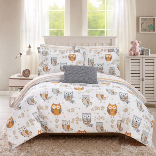 Youth Bedding s 8 or 6 Reversible Comforter Set grey twin twin