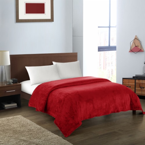 Red twin blanket deals