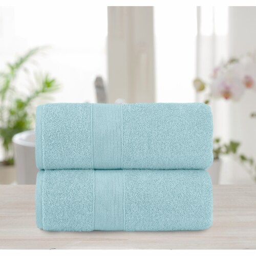 Shop Turkish Bath Towel Blue, Bath Linens