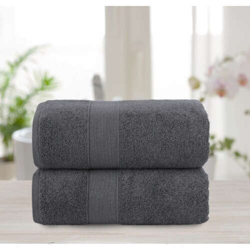 Chic Home Luxurious 2-Piece 100% Pure Turkish Cotton Bath Sheet Towels, 30  x68 , Woven Dobby, 1 unit - Foods Co.