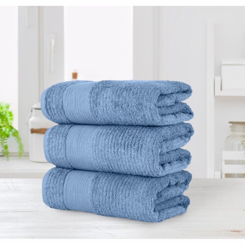 Cotton Bath Towel - Blue