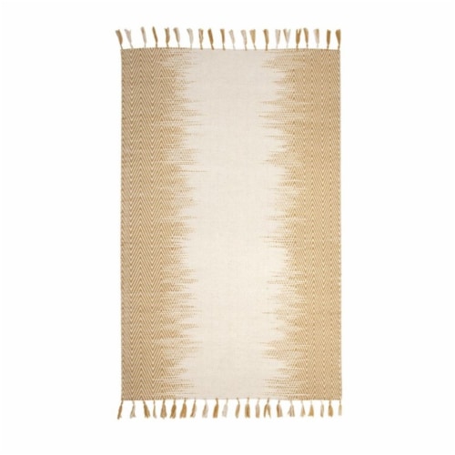Abacasa Lola Yellow and Ivory 8x10 Area Rug - Sam's International Perspective: front