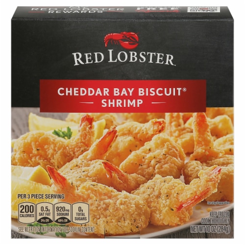 Red Lobster Cheddar Bay Biscuit Frozen Shrimp Perspective: front