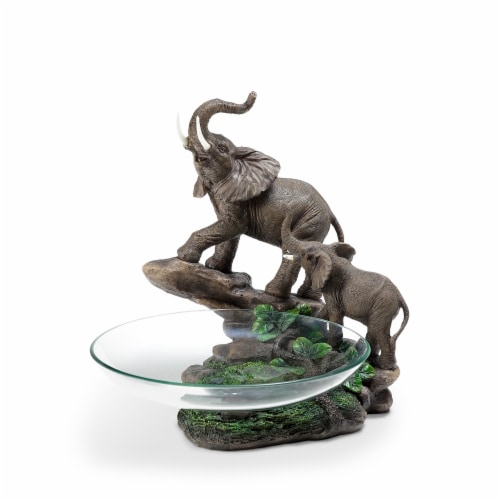 ORE International K-27101 10.5 in. Elephant Candy Dish Perspective: front