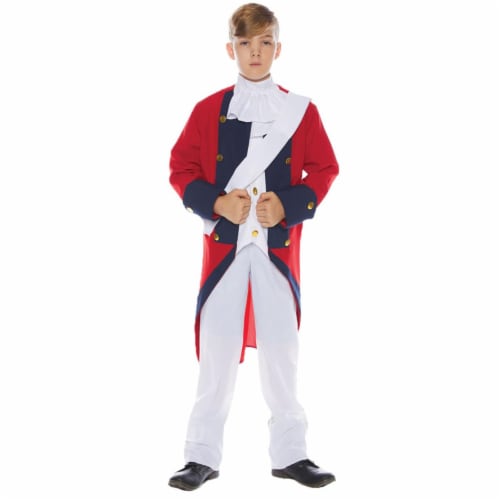 Morris Costumes UR25718MD Redcoat Soldier Child Costume, Medium 8-10 Perspective: front