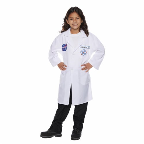 Morris Costumes UR25730SM Childs Rocket Scientist Lab Coat, Small 4-6 Perspective: front