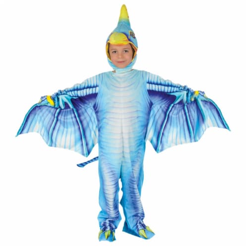Morris Costumes UR27617TXL Pterodactyl Toddler Costume, Blue - Size 4-6 Perspective: front