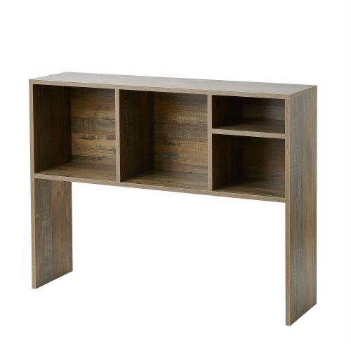 The Cube - Dorm Desk Bookshelf - Rustic Perspective: front
