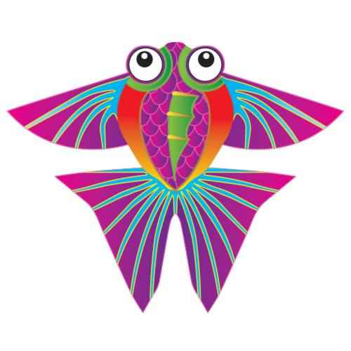 X Kites® Tropical Fish Mini Kite Perspective: front