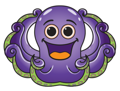 X Kites® MicroKite SeaCreature Kite - Octopus Perspective: front