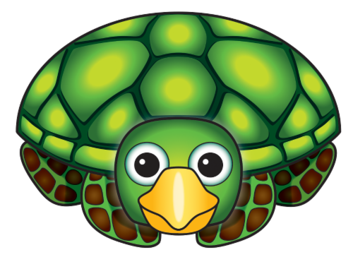 X Kites® MicroKite SeaCreature Kite - Sea Turtle Perspective: front