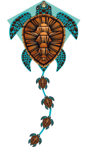 X Kites® Deluxe Diamond Turtle Kite Perspective: front