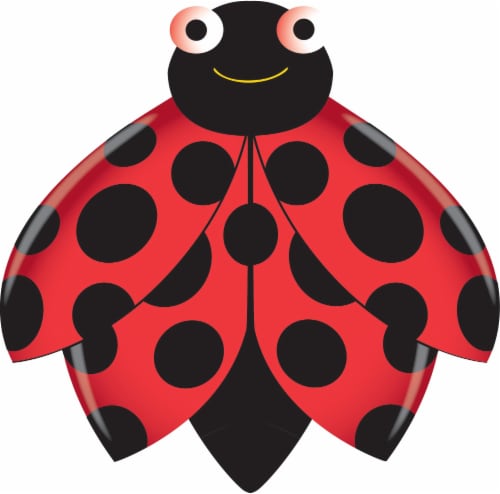 X Kites® Skybugs Ladybug Kite - Black/Red Perspective: front