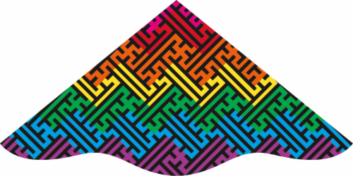 X Kites® DLX Delta Maze Kite Perspective: front