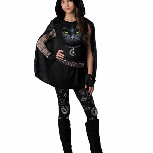 In Character 403534 Girls Covens Rebel Costume - Medium Perspective: front