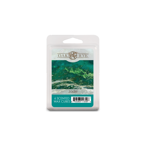 Oak & Rye® Jade Scented Wax Cubes - Green Perspective: front