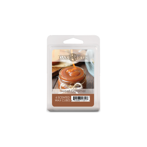 Oak & Rye® Sweet Caramel Scented Wax Cubes - Beige Perspective: front