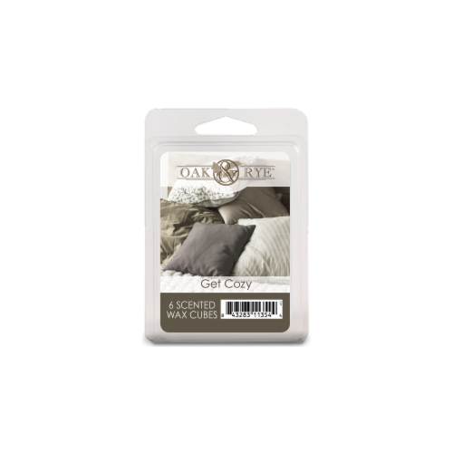 Oak & Rye Get Cozy Scented Wax Cubes - Gray Perspective: front