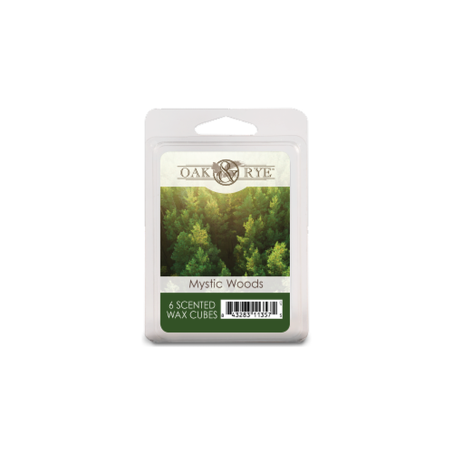 Oak & Rye Mystic Woods Scented Wax Cubes - Green Perspective: front