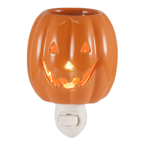 Oak & Rye Plug-In Jack O'Lantern Wax Warmer Perspective: front