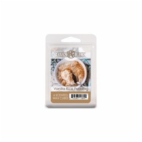 Oak & Rye® Vanilla Rice Pudding Scented Wax Cubes Perspective: front