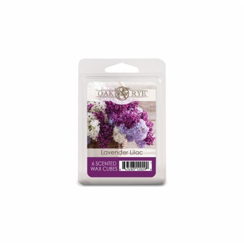 Oak & Rye® Lavender Lilac Wax Cubes - 6 pk Perspective: front