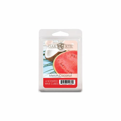 Oak & Rye® Melon Coconut Wax Cubes - 6 pk Perspective: front