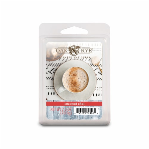 Oak & Rye™ Coconut Chai Scented Wax Cubes Perspective: front
