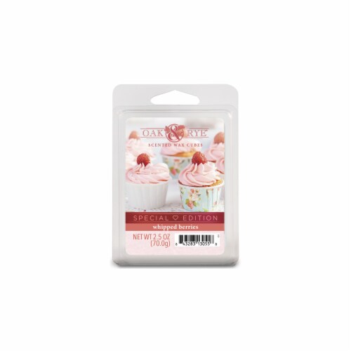 Oak & Rye Whipped Berries Scented Wax Cubes Perspective: front
