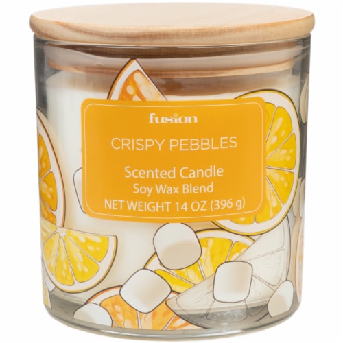 Fusion Jar Candle Crispy Pebbles Perspective: front